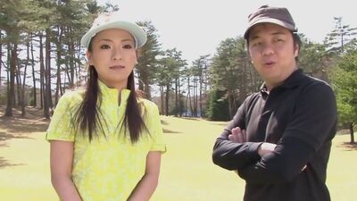 Teen asian golfer gets her pink pounded on the green!