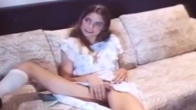 Angel West, Steve Powers, Jimmy Starr in classic xxx threesome sex scene