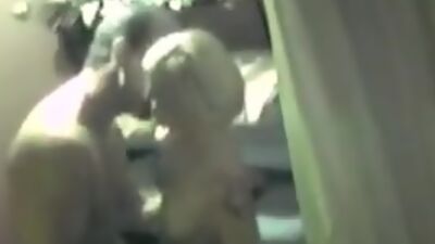 Hotel maid deeply taken in the utility room!