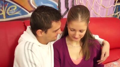 Chesty teen gets nailed