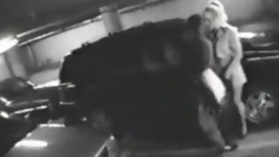 Horny fuck in the parking lot!