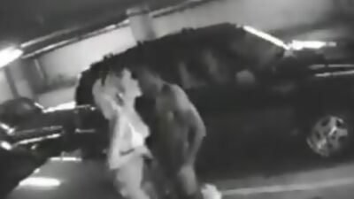 Horny fuck in the parking lot!