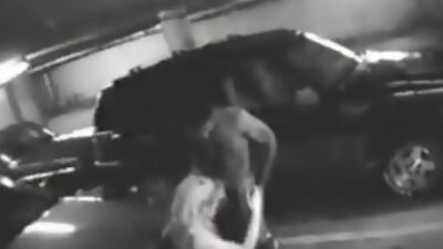 Horny fuck in the parking lot!