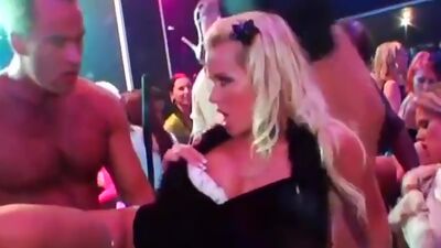 DRUNKSEXORGY - Superb club pornstars fucking in public