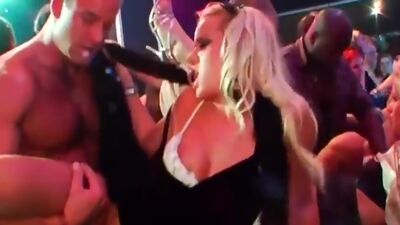 DRUNKSEXORGY - Superb club pornstars fucking in public