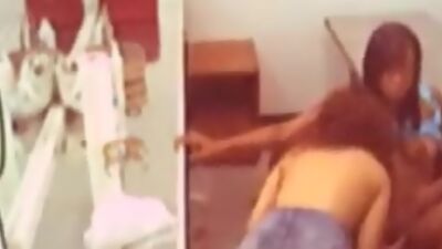 Hotel room is a nice place for lesbian fuck!