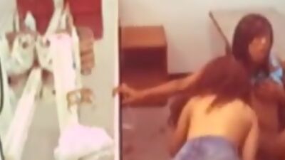 Hotel room is a nice place for lesbian fuck!