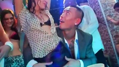 DRUNKSEXORGY - Horny babes dances and fucks at a bride bang party