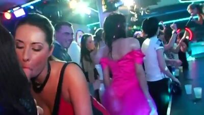 DRUNKSEXORGY - Superb horny brides suck big cocks in public