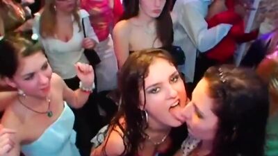 DRUNKSEXORGY - Superb horny brides suck big cocks in public