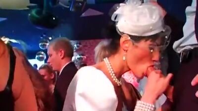 DRUNKSEXORGY - Tempting brides fucking in public