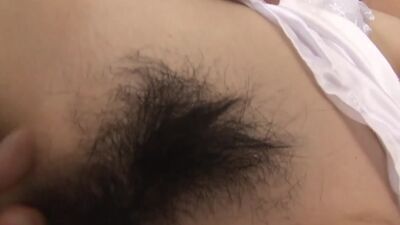 Her tight hairy asian pussy gets fingered until she squirts