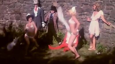 Kristine DeBell, Bucky Searles, Gila Havana in vintage porn scene