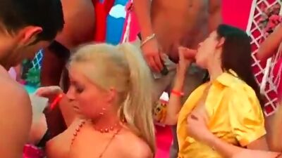 DRUNKSEXORGY - Gorgeous sex dolls fucking at a wild party