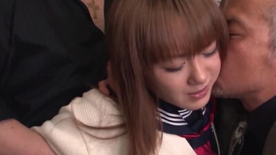 Asian schoolgirl blowbang gets punished for starring in porn