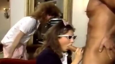 Brandy Wine, Veronica Hall, Lisa Bright in most popular classic pornstars in one group fuck