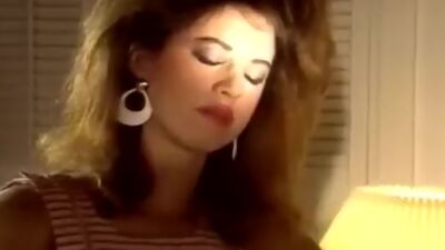 Brandy Wine, Veronica Hall, Lisa Bright in sex crazy girlfriends of 1980s porn fuck in bed