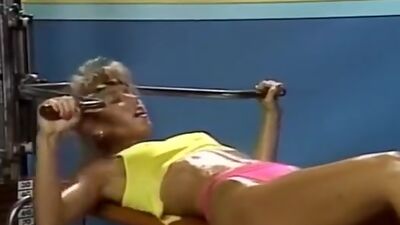 Candie Evans, Francois Papillon in sex in the sport club from xxx classic porn