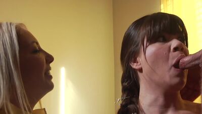 New sister wife joins the family by blowing her new husband