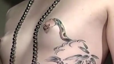 Charlie Waters, Viper, Tony El-Ay in interracial 1970 porn group sex with tattooed girl