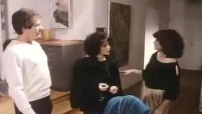 Chelsea Blake, Kelly Nichols, Eric Edwards in hard threesome fuck from the eighties porn