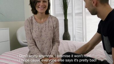 Russian Blackhaired Teen Enjoys being Fucked