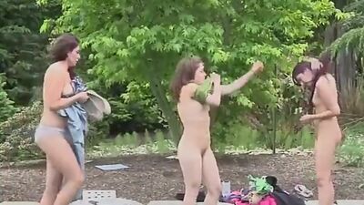 LOSTBETSGAMES - Three girls play strip highest card wins