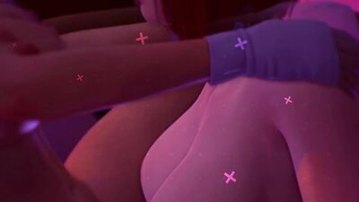 Teen girlfriends having fun in a 3d futanari animation