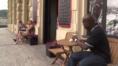 Cuckold Watching as Skinny Wife Gets Interracial Fucked