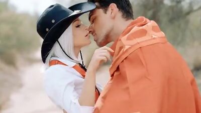 Hot blonde babe Ashe seduces Jesse in the ultimate showdown where she uses her body to lure him into false intimacy2