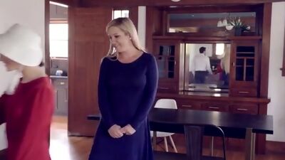 Handmaid Jane Wilde goes to bed with a man who takes her hairy pussy doggy style and has her ride his hard fuck stick2