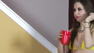 LOSTBETSGAMES - Two beautiful girls play strip beer pong