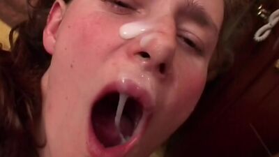 Busty pregnant brunette fucks a big black cock