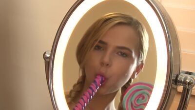 Cute teen gets her face fucked