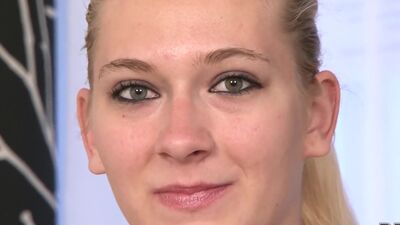 Blonde Pussy Tested by Black Guy and Cums on her Twat