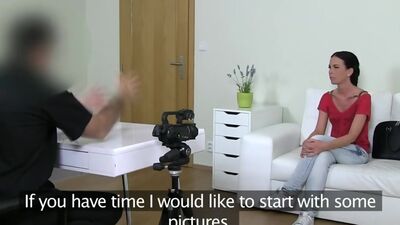 Auditioning beauty creampied by casting agent