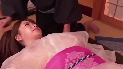 Erotic massage ends with heavy fucking for Yui Nishikawa