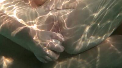 Get wet with some lesbos poolside