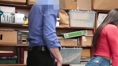 Gorgeous babe punished with dick