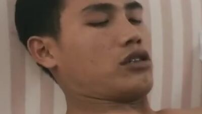 Two Asian males wanking around