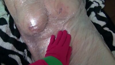 Nadia White is wrapped in plastic and groped