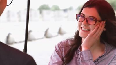 Hot sex with nerdy art student