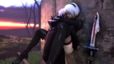 NieR: Automata 2B x 9S 3D Porn Game Best Sex Compilation