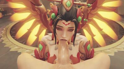 Overwatch Naughty 3D Mercy with Big Juicy Butt Gets Fucks