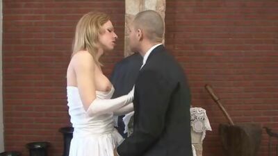 Ladyboy bride can’t wait any minute aching to fuck her newly married hubby