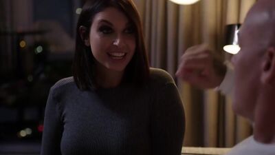 NAUGHTY AMERICA - Tonights Girlfriend Ivy LeBelle straps on a saddle for client