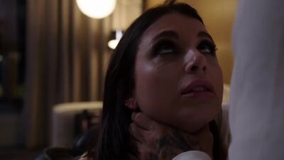 NAUGHTY AMERICA - Tonights Girlfriend Ivy LeBelle straps on a saddle for client