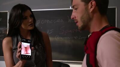 Naughty America Michelle Miller Becky Bandini teaches her student a lesson