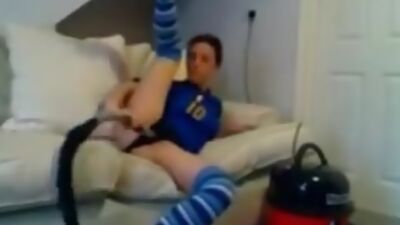 WTF!!  My Shy GF Masturbates With Our Vacuum Cleaner - Amateur Porn Video Leaked