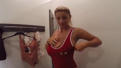 Hidden Camera Shopping And Dressing Room In Mall With Katerina Hartlova.